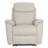 Buckingham Power Recliner Chair lifestyle on a white background pewter