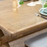Aldiss Own Manor Oak 1.3m Extending Crossed Leg Dining Table and 4 Ladder Back Chairs