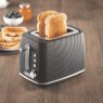 Daewoo Cascade 2 Slice Toaster Black in use