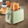 Daewoo Cascade 2 Slice Toaster Sage in use