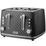 Daewoo Cascade 4 Slice Toaster Black