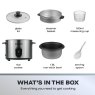 Daewoo Rice Cooker With Steamer Basket contents