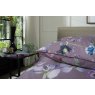 The Lyndon Company Botanical Flowers Lilac Duvet Cover Set close up detail