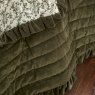 Waltons Agatha Bedspread Olive edge detail