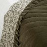 Waltons Agatha Bedspread Olive front and reverse