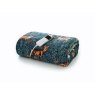 Deyongs Deyongs Teal Fox and Deer Heated Sherpa Throw