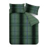 Catherine Lansfield Catherine Lansfield Melrose Tweed Brushed Green Duvet Cover Set