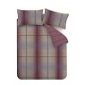 Catherine Lansfield Catherine Lansfield Melrose Tweed Brushed Plum Duvet Cover Set