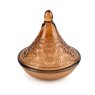 Candlelight Embossed Tagine Candle Terracotta closed