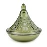 Candlelight Embossed Tagine Candle Green closed