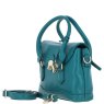 Ashwood Leather Compact Handbag Green angled