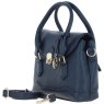 Ashwood Leather Compact Handbag Cotswold Navy angled