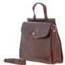 Ashwood Leather Brown Large Grab Bag angled