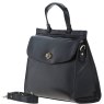 Ashwood Leather Black Large Grab Bag angled