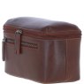 Ashwood Leather Brown Classic Washbag Angled