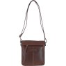 Ashwood Leather Medium Buckle Crossbody Bag Brown Reverse