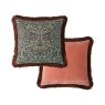 William Morris At Home Blackthorn Midnight Cushions square reverse