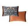 William Morris At Home Strawberry Thief Blue Cushion rectangle reverse
