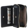 Ashwood Leather Purse Black Open