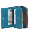 Ashwood Leather Purse Turquoise Open