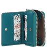 Ashwood Leather Purse Green Open