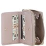 Ashwood Leather Purse Beige open