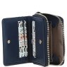 Ashwood Leather Purse Cotswold Navy Open