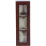Ashwood Leather Glass Top Triple Watch Box Tan top view