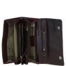 Ashwood Leather Clutch Shoulder Bag Brandy Open