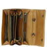Ashwood Leather Clutch Shoulder Bag Mustard open