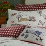 Paoletti Cotswold Christmas Duvet Cover Set close up
