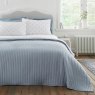 Bianca Bianca Blue Quilted Lines Bedspread