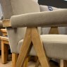 Gianni Accent Chair In Khaki Linen lifestyle image