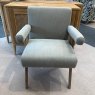 Gianni Accent Chair In Khaki Linen lifestyle