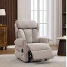 Georgia Dual Motor Lift & Rise Chair In Chacha Oat lifestyle footrest out