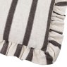 Paoletti Paoletti Connie Chocolate Striped Ruffle Cushion