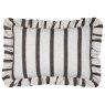 Paoletti Paoletti Connie Chocolate Striped Ruffle Cushion