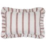 Paoletti Paoletti Connie Clay Pink Striped Ruffle Cushion