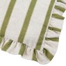 Paoletti Paoletti Connie Olive Striped Ruffle Cushion