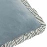 Paoletti Paoletti Solene Blue Ruffle Matte Velvet Cushion