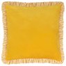 Paoletti Paoletti Solene Yellow Ruffle Matte Velvet Cushion