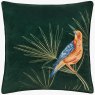 Paoletti Paoletti Odisha Exotic Bird Emerald Embroidered Cushion