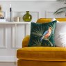 Paoletti Paoletti Odisha Exotic Bird Emerald Embroidered Cushion