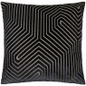 Paoletti Paoletti Evoke Cut Black Velvet Cushion