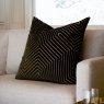 Paoletti Paoletti Evoke Cut Black Velvet Cushion