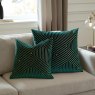 Paoletti Paoletti Evoke Cut Emerald Velvet Cushion
