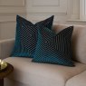 Paoletti Paoletti Evoke Cut Navy Velvet Cushion