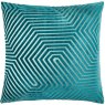 Paoletti Paoletti Evoke Cut Teal Velvet Cushion