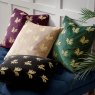 Paoletti Paoletti Guilded Palms Black Embroidered Cushion