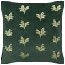 Paoletti Paoletti Guilded Palms Emerald Embroidered Cushion
